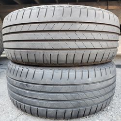 (2) 225 45 18 Bridgestone Tires 
