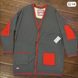 Marvel Cardigan Sweater New With Tag Size 1X