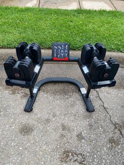 Bowflex 560 with stand 60 pounds each side