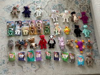 Beanie Babies lot + other stuffed bears