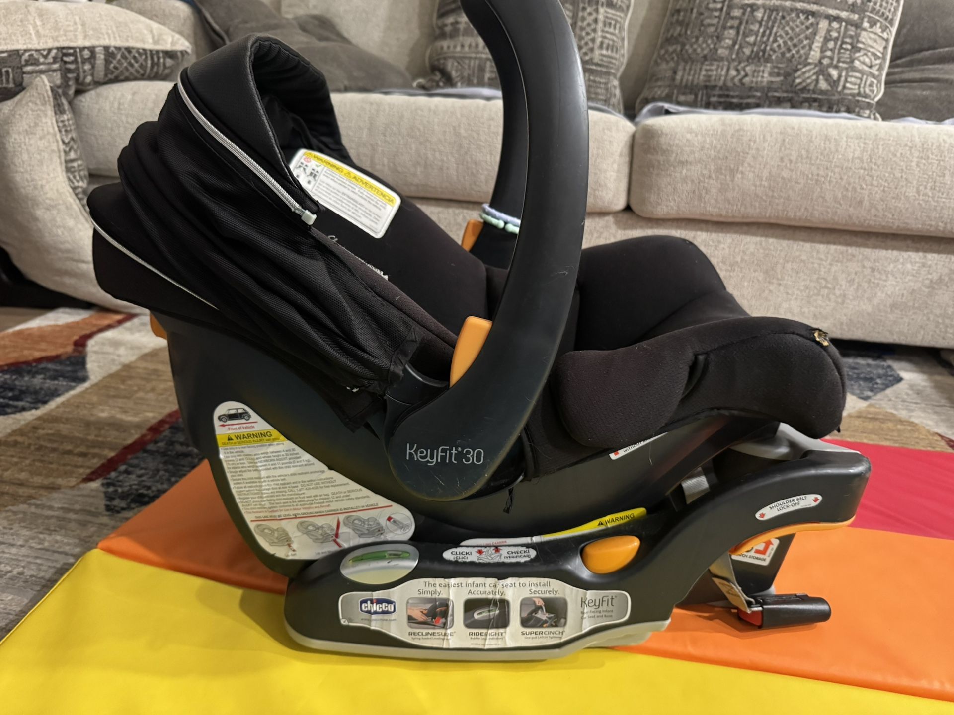 Chicco KeyFit 30 Infant Car Seat and Base, Rear-Facing Seat for Infants 4-30 lbs.