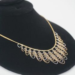 14k Tri Gold Necklace 