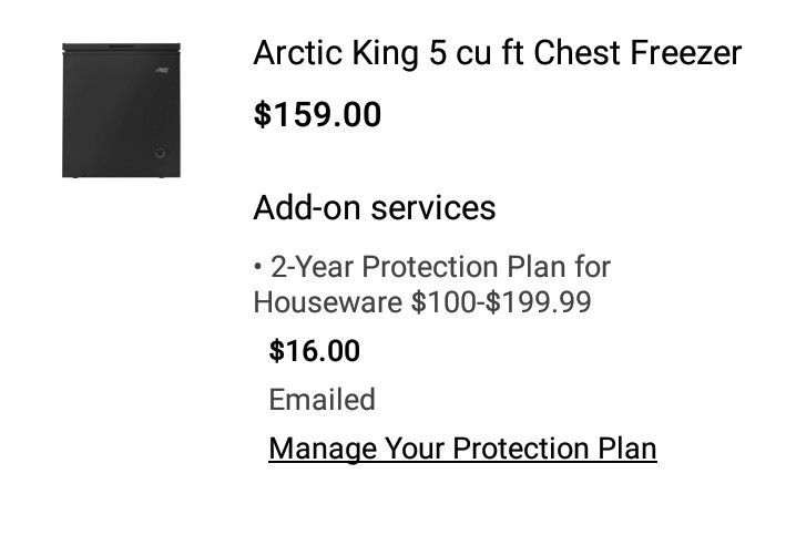 Arctic King 5 Cu Ft. Chest freezer