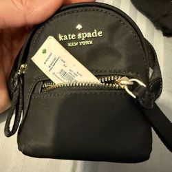 Kate Spade Mini Backpack Bag Charm Keychain. 