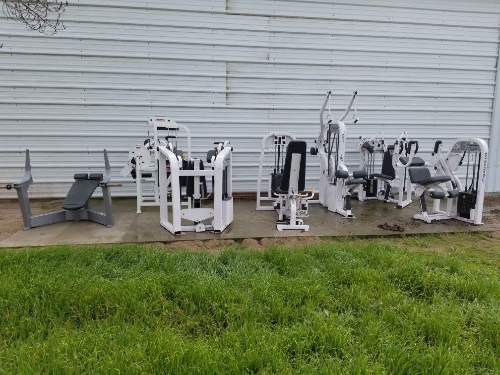 7 Piece Nautilus Commercial Package Gym Equipment 