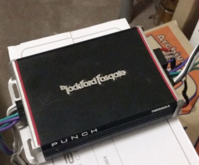 Rockford Fosgate amp model pbr300x4