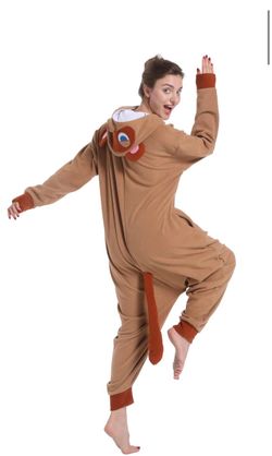Adult raccoon size large Onesie Pajamas