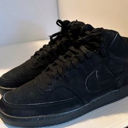 Nike Court Visión Mid Black Shoes Men’s Size 10