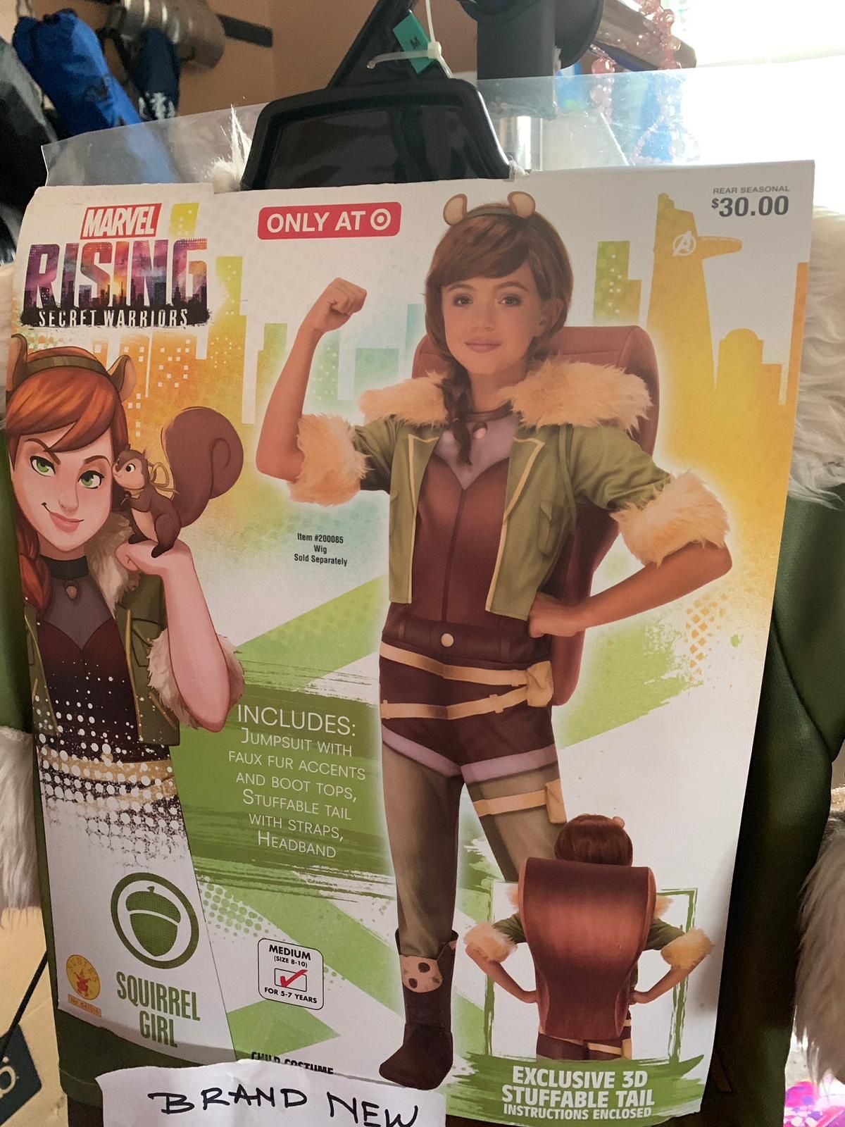 Squirrel Girl Halloween Costume Marvel Rising For 5-7 years