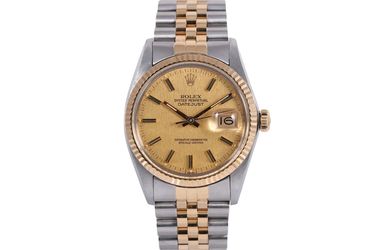 1983 Rolex Datejust 36mm - 16013 (Champagne Linen)