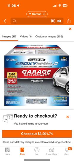 120 oz. Gray Epoxy 1 Car Garage Floor Paint Kit