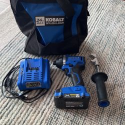 Kobalt 24-Volt Max 1/4-in Variable Speed Brushless Cordless Impact Driver With Battery And Charger