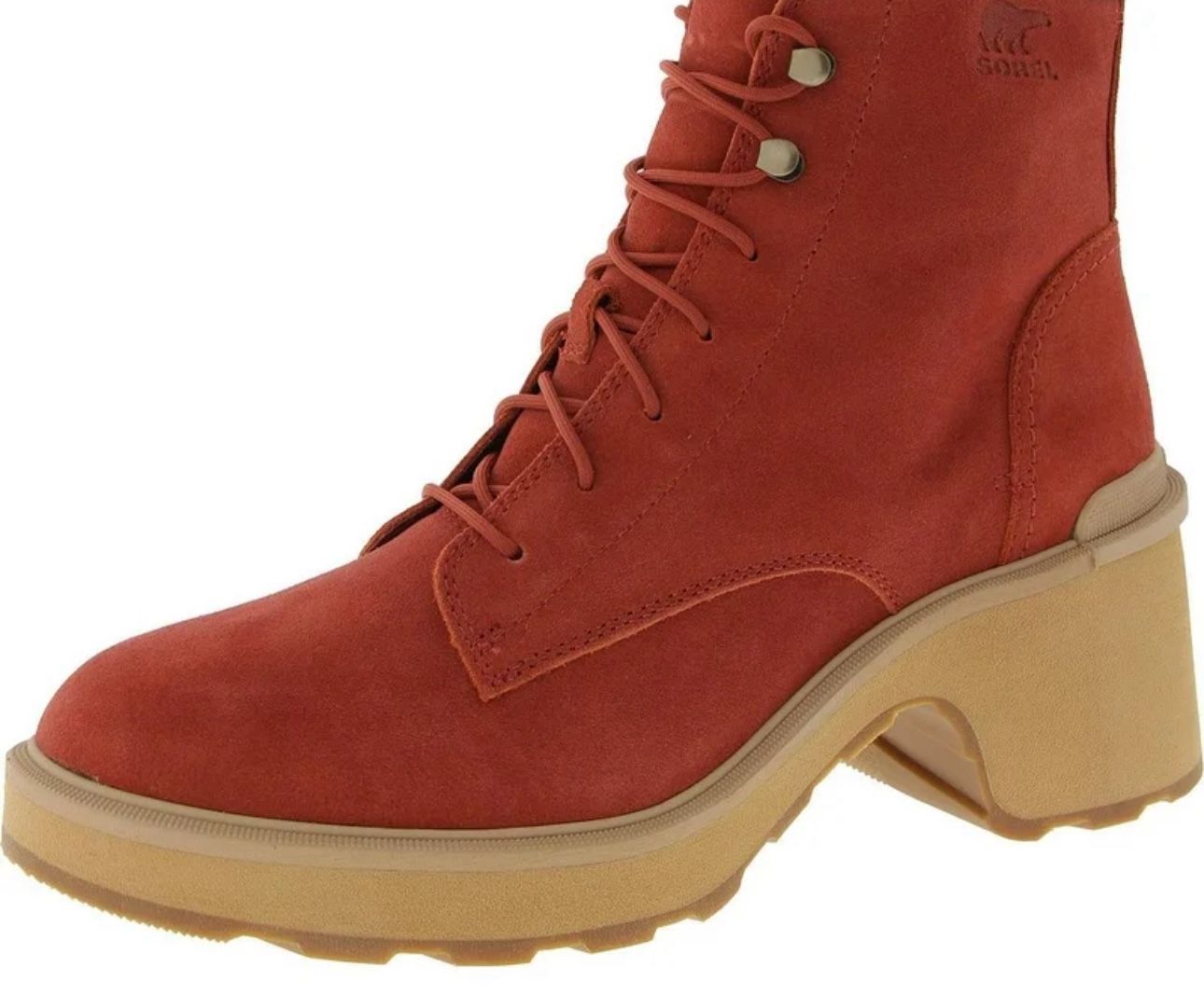 NEW Sorel Womens Hi Line Heel Lace Leather Lace Up Ankle Boots