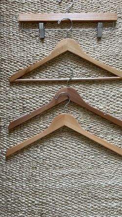Container Store 40 Wood Hangers