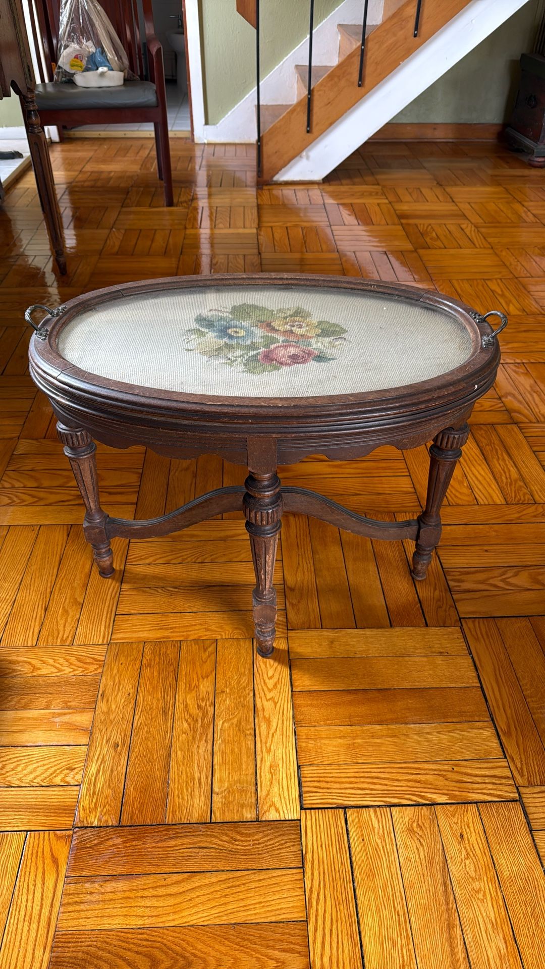 Small Antique Serving Table