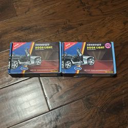 2pc Set Car Door Logo Light Projector 