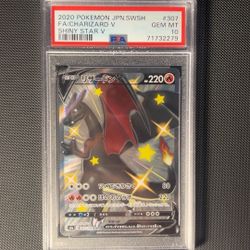 Pokemon: Charizard v Psa 10 Jpn Shiny star V