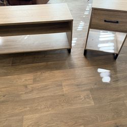 TV Stand w/ Matching Side Table 