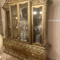 Gold China Cabinet