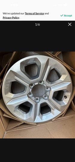 2024 Toyota 4runner 17” X 7 OEM Alloy Wheels Brand New