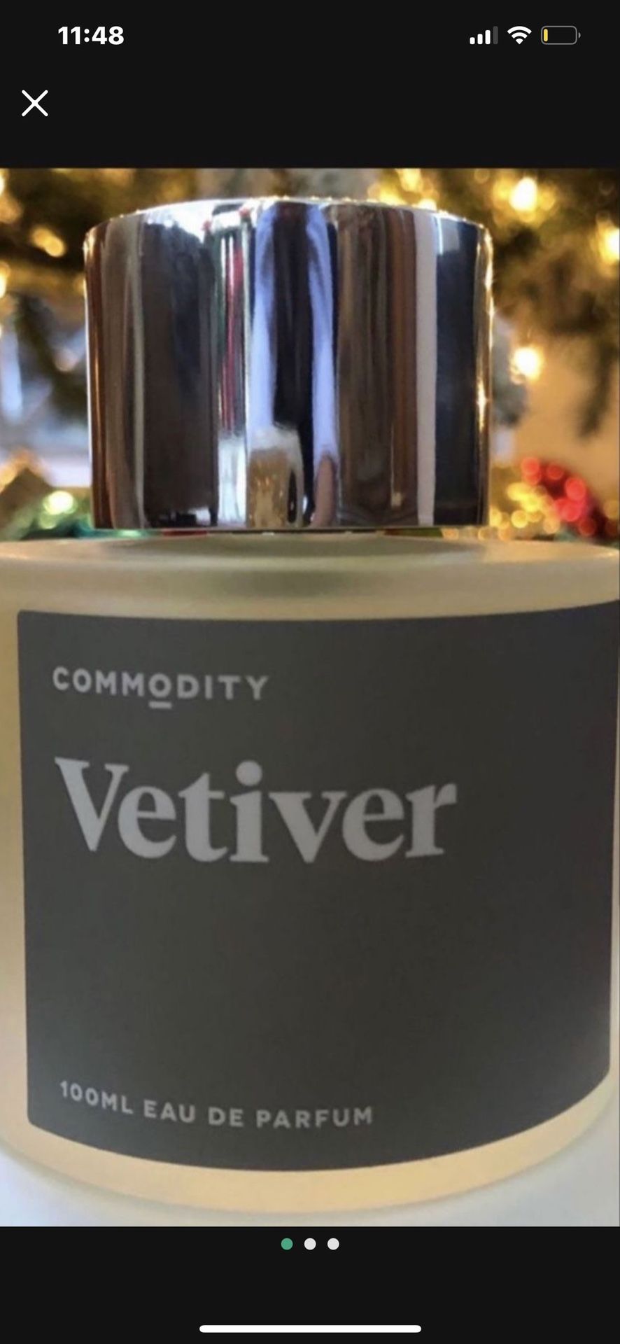 Perfume Commodity Vetiver 100ml COMMODITY VETIVER EAU DE PERFUME