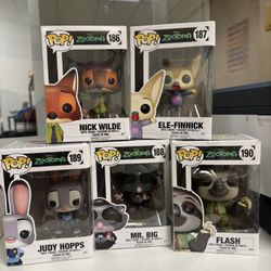 Funko Pop Zootopia Set