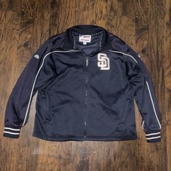 Y2K Authentic majestic padres zip up jacket