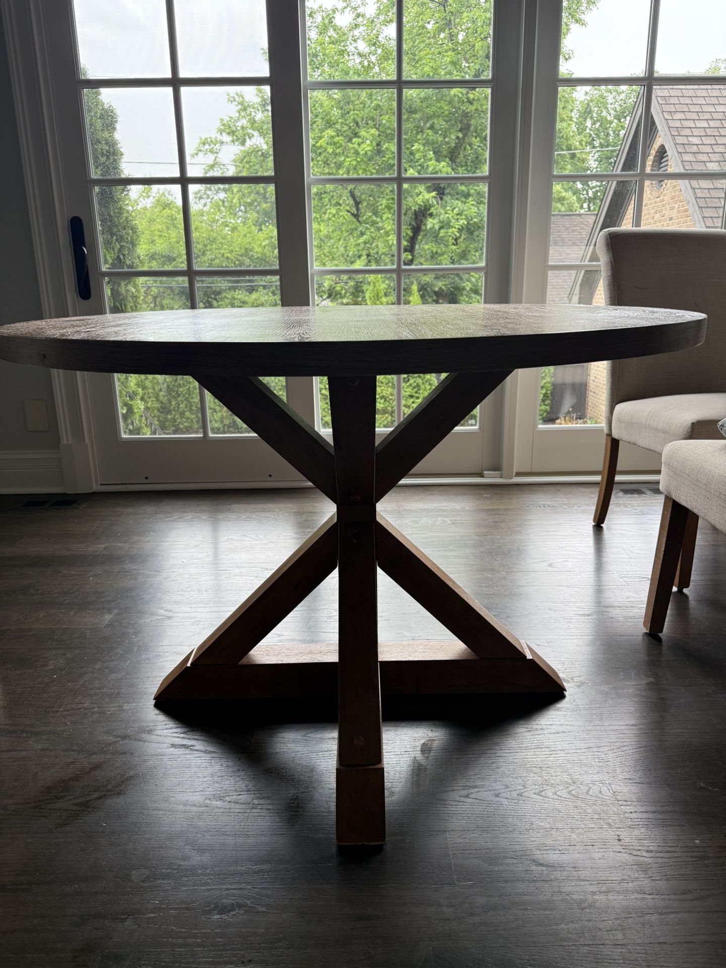 48 Inch Wood Round Kitchen Table