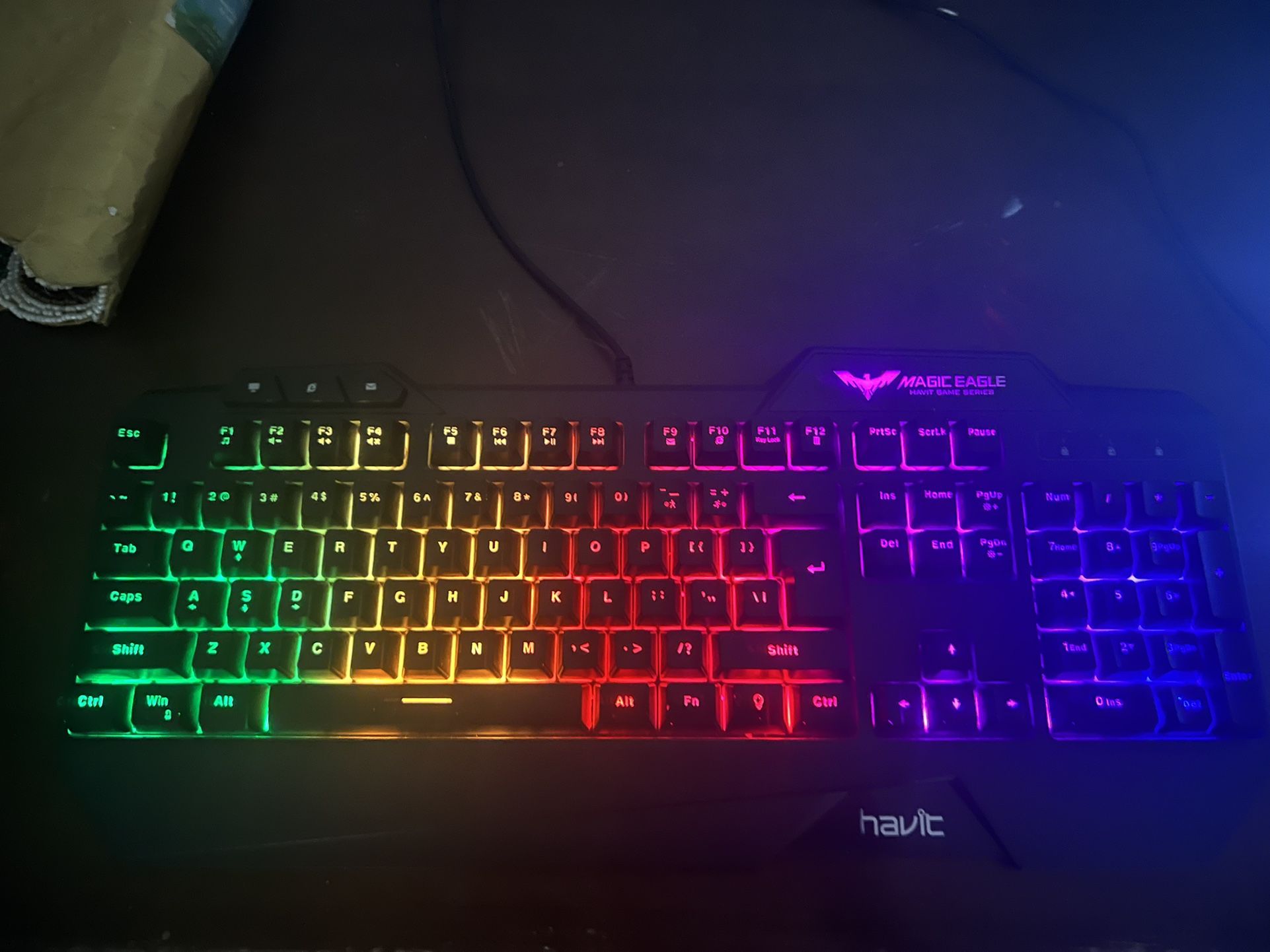 Black Led Multicolor Gaming Keyboard
