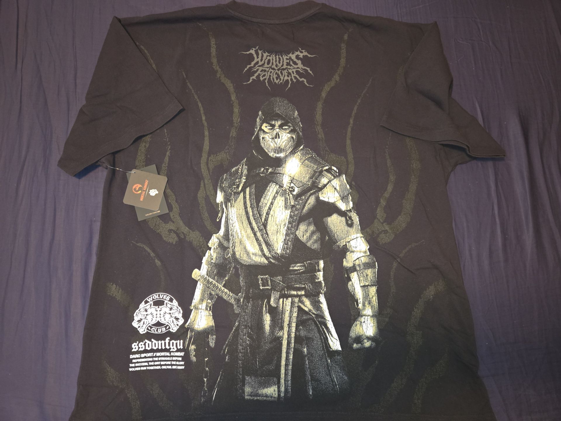 Darcsport Mortal Kombat Scorpion Premium OS Tee in Black Size XL (513/1000)