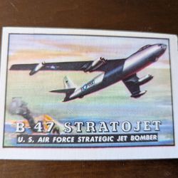 1952 Topps Wings #61 B-47 Stratojet Strategic Jet Bomber