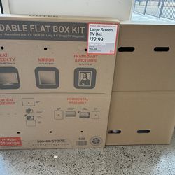 2 Expandable TV moving boxes