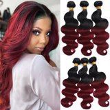 100% Human Hair 1B/99J