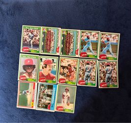 1981 Topps Philadelphia Phillies Baseball Card Lot 13 Cards Mike Schmidt