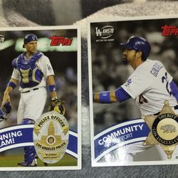 2014 Topps Dodgers,  AM570, LAPD, LASD Promo Cards