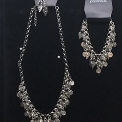 Gipsy Sytle Neckless, Earrings & Bracelet 