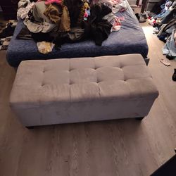 Gray seat storage container