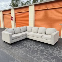 Free Delivery - Gray L Sectional Couch from Rooms To Go