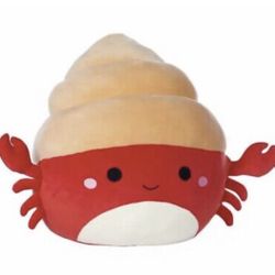 Squishmallows Indie The Hermit Crab Plush 16" Stuffed Toy Squishmallow Red New