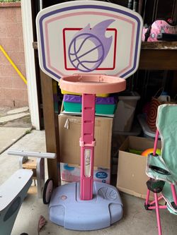 Pink baseball hoop
