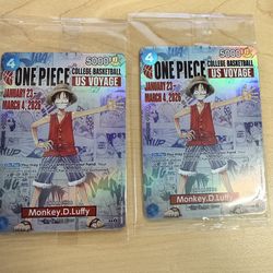 One piece College Basketball  US voyage Card
