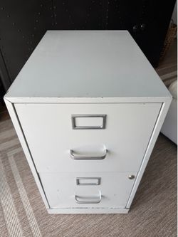 2 Drawer Metal Vertical File Cabinet