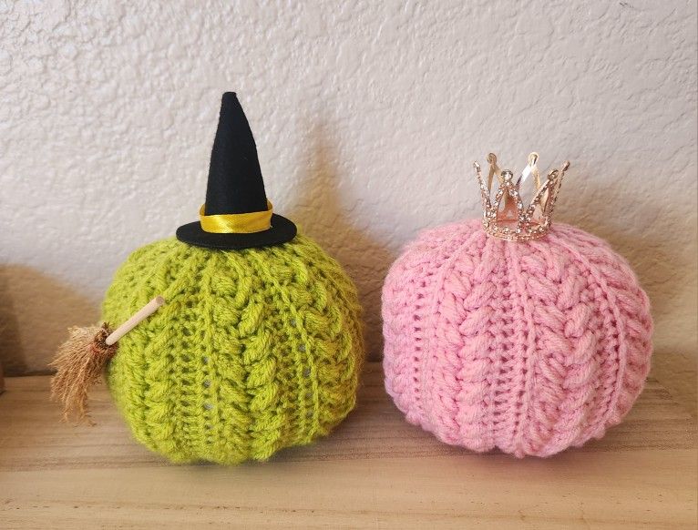 Wicked Pumpkins! Handmade, Crocheted Halloween 
