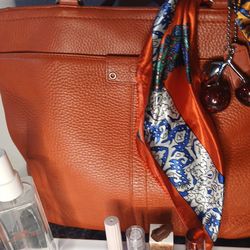 Red Coach Bag Authenic With Cherry's Push Charm