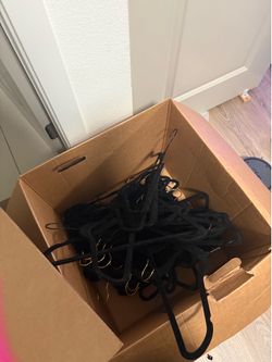 Black velvet hangers