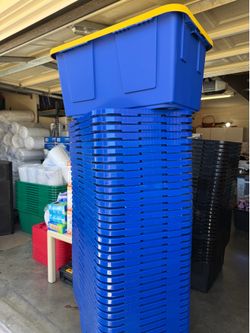 New storage bin 27 gallons $8 each