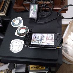 Psp 1001 With 3 Games Tested