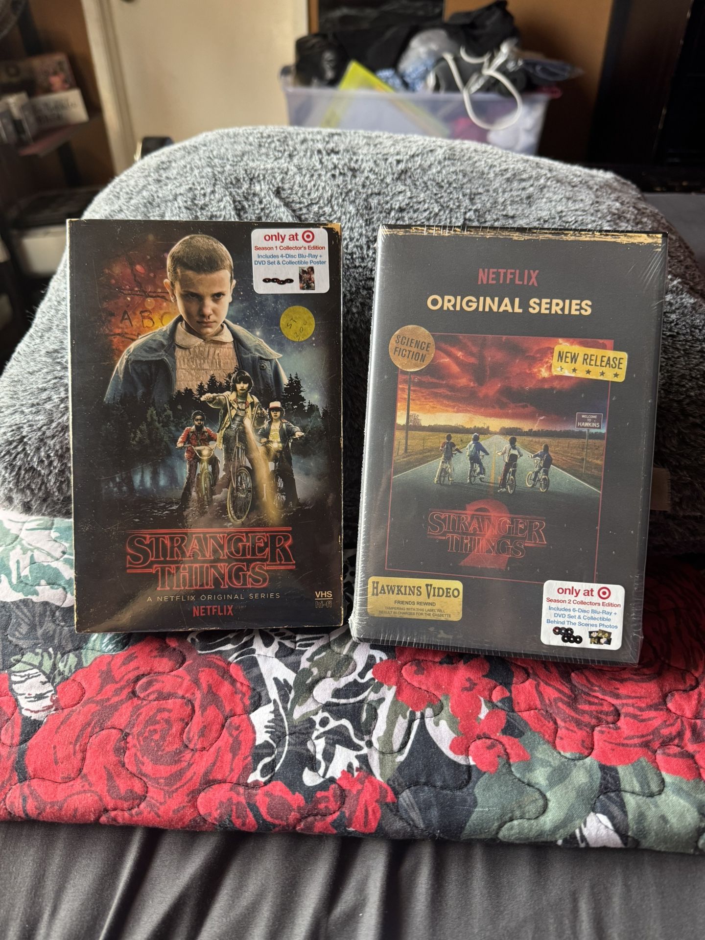 Netflix, “Stranger Things” Blu-Ray + DVD Sets, Season 1 & 2, New In Vintage Packaging, Target Collector’s Edition