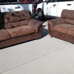 Sued Sofas Set