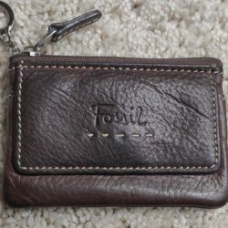 Fossil leather card holder